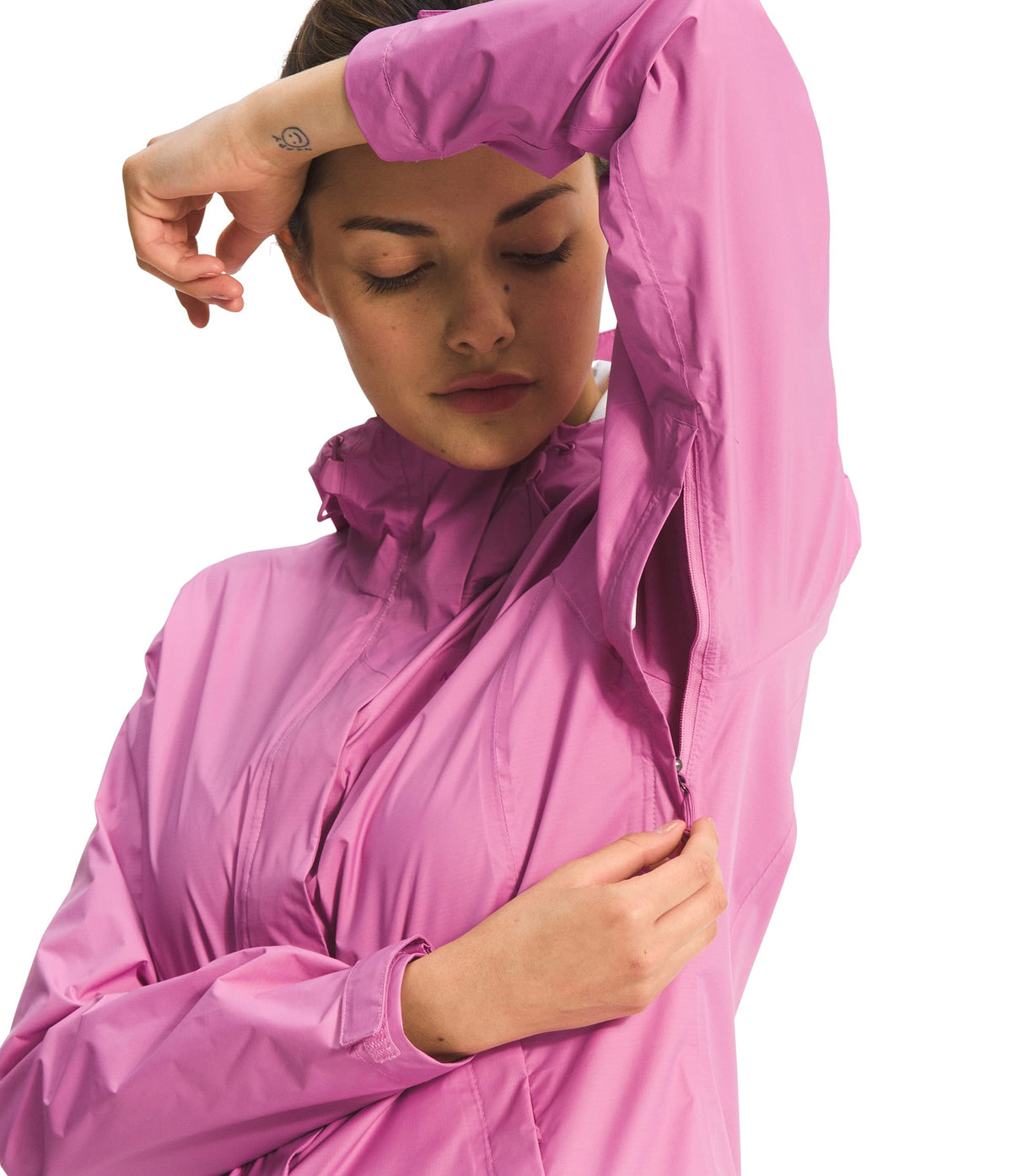 THE NORTH FACE Women’s Venture 2 Waterproof Hooded Rain Jacket (Standard and Plus Size), Sunset Mauve, Medium