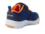 Saucony Wind FST Jr Sneaker, Navy/Orange, 8 US Unisex Little Kid
