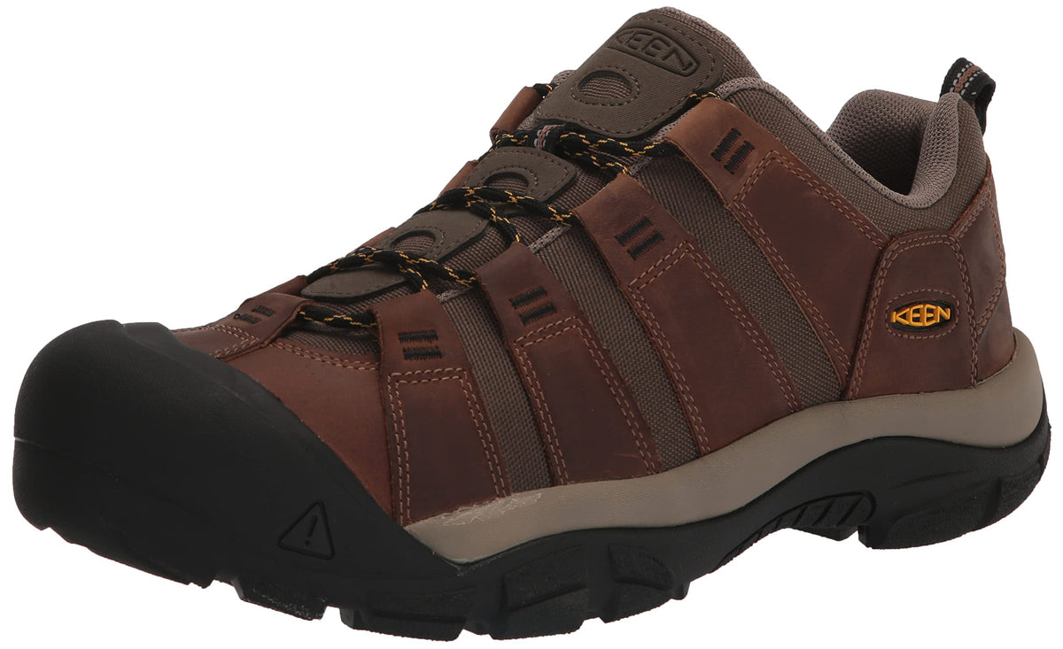 KEEN Men's Newport Durable Breathable Low Height Hiking Shoes, Toasted Coconut/Old Gold, 10
