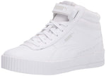 PUMA Women's Carina Mid Sneaker 6 White