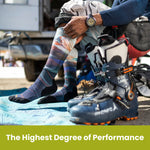 Smartwool Performance Snow Full Cushion Iguchi Pattern Otc Light Gray Xl