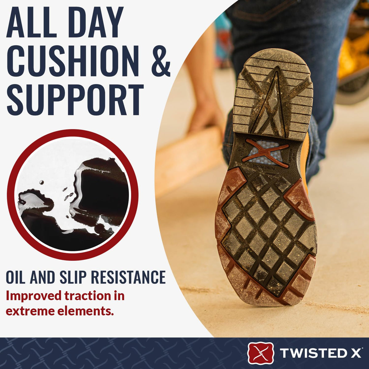 Men's 12" Western Work Boot - Casual Western Boots for Men - Light Brown & Texas Flag,8.5 W