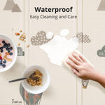 UANLAUO Foldable Baby Play Mat, Extra Large Waterproof Activity Playmats for Babies,Toddlers, Infants, Play & Tummy Time, Foam Baby Mat for Floor with Travel Bag (Balloon(79x71x0.6inch))