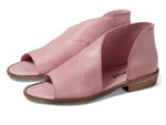 Free People Mont Blanc Sandals for Women - Leather Upper - Side Cutout - Open-Toe Silhouette Pink EU 36 (US Women's 6) M