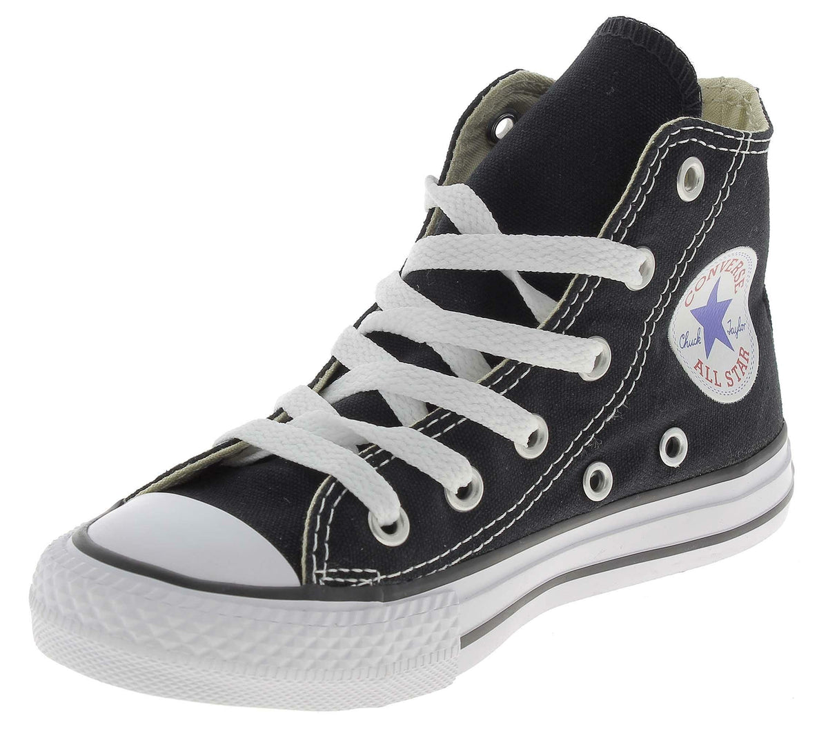 Converse Boy's Chuck Taylor All Star Core Hi (Little Kid) Sneaker, Black, 1