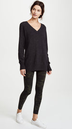 SPANX Women's Seamless Camo Leggings, Green Camo, XS