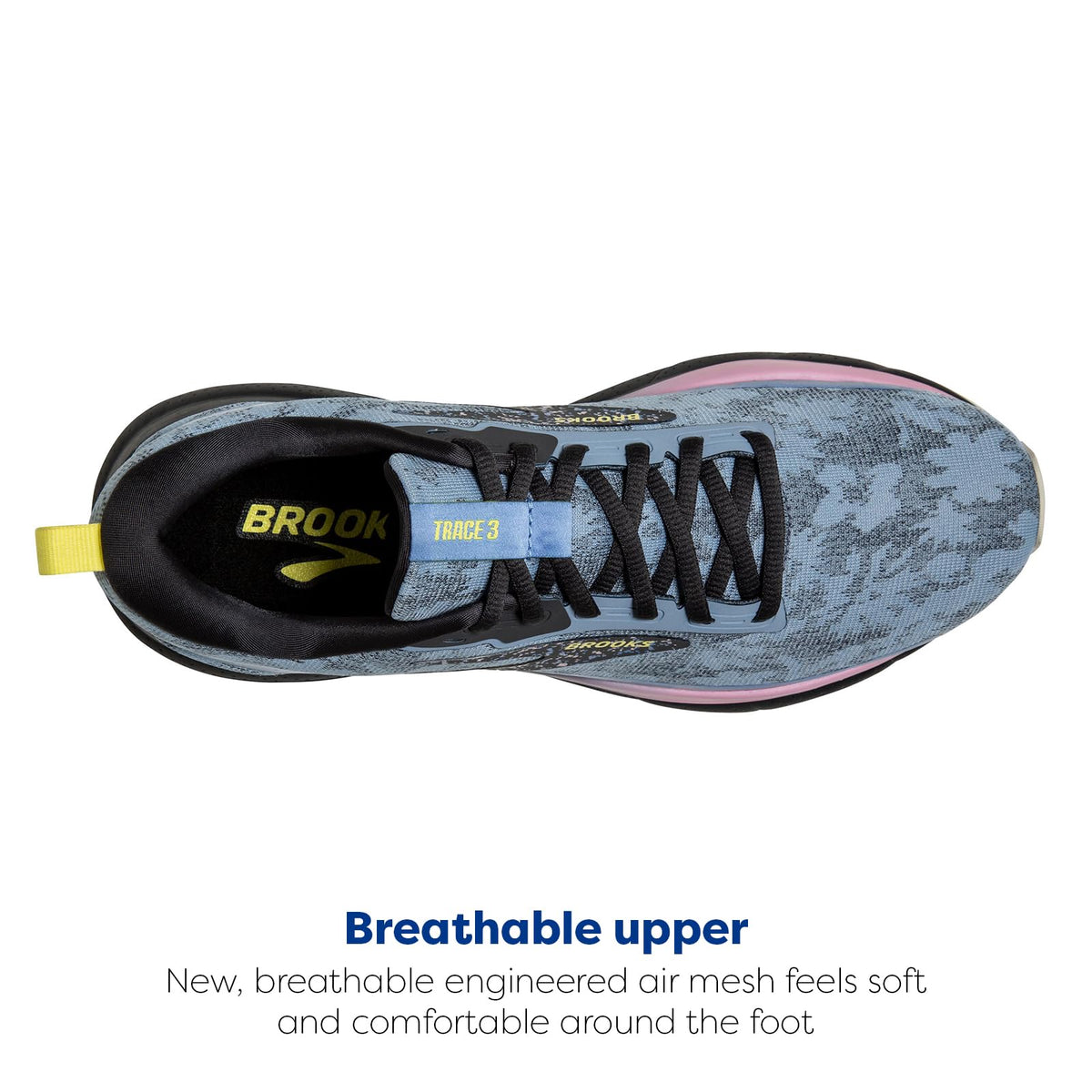 Brooks Women’s Trace 3 Neutral Running Shoe - Rainwashed/Ebony/Corsage - 10.5 Medium