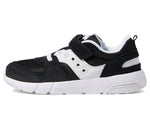 Saucony Jazz Lite 2.0 LX Sneaker, Black/White, 8 Wide US Unisex Little_Kid