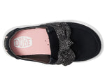 HEYDUDE Girls Wendy Bow Essentials (Toddler) Black 6 Medium
