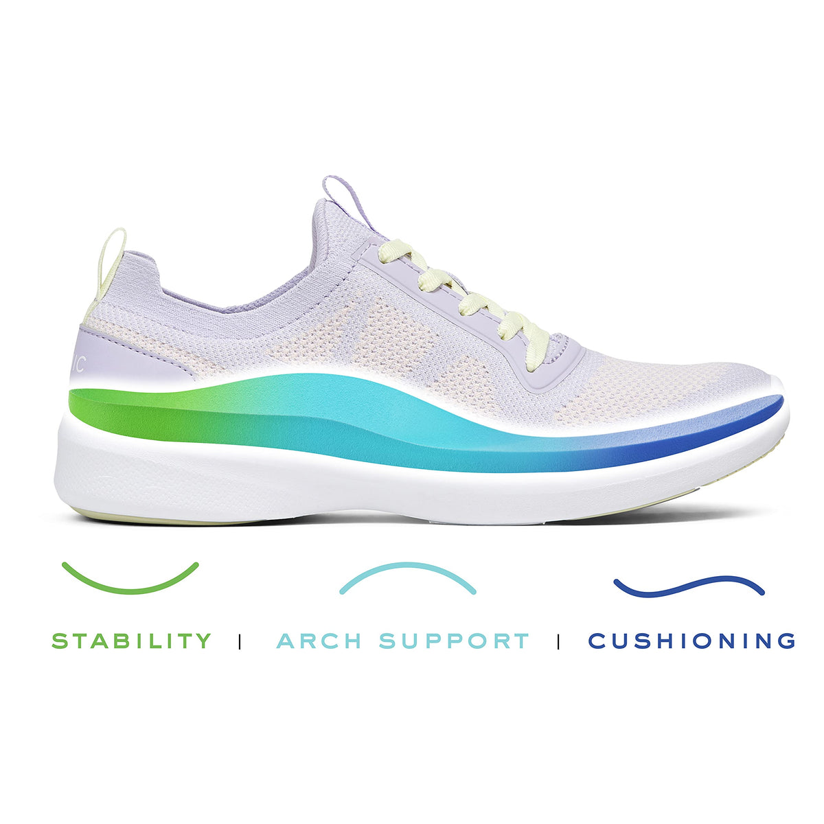 Vionic Women's Sky Lenora Leisure Shoes, Pastel Lilac, 9