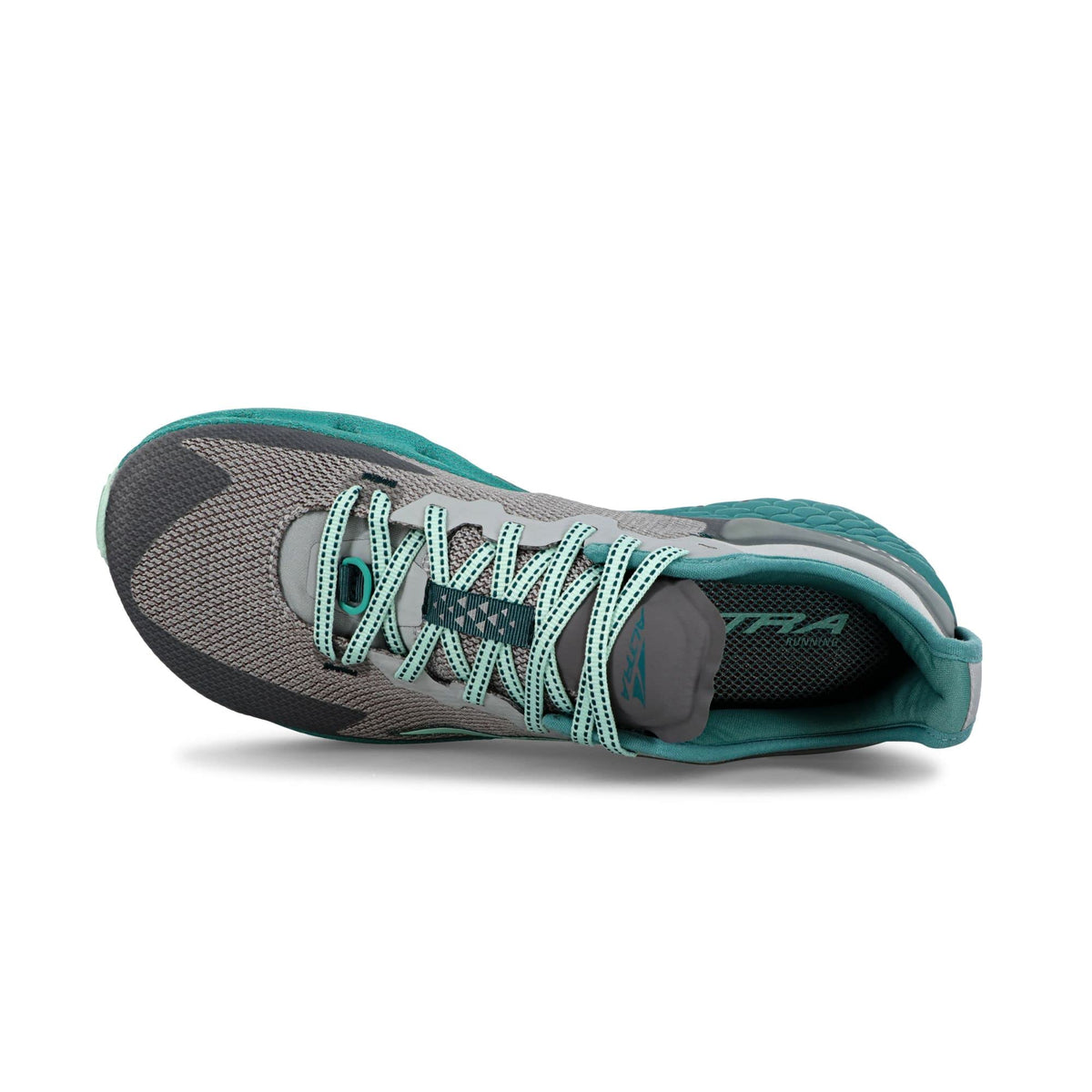 ALTRA Women's TIMP 4 Running Shoe, Gray/Teal, 12 Medium