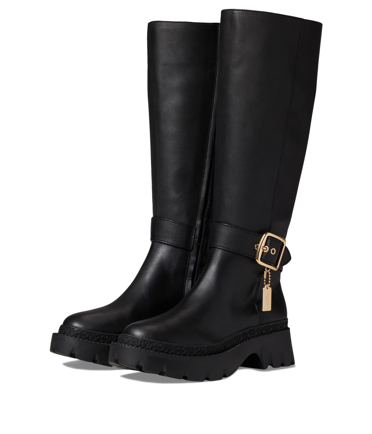 Coach James Leather Boot Black 11 B (M)