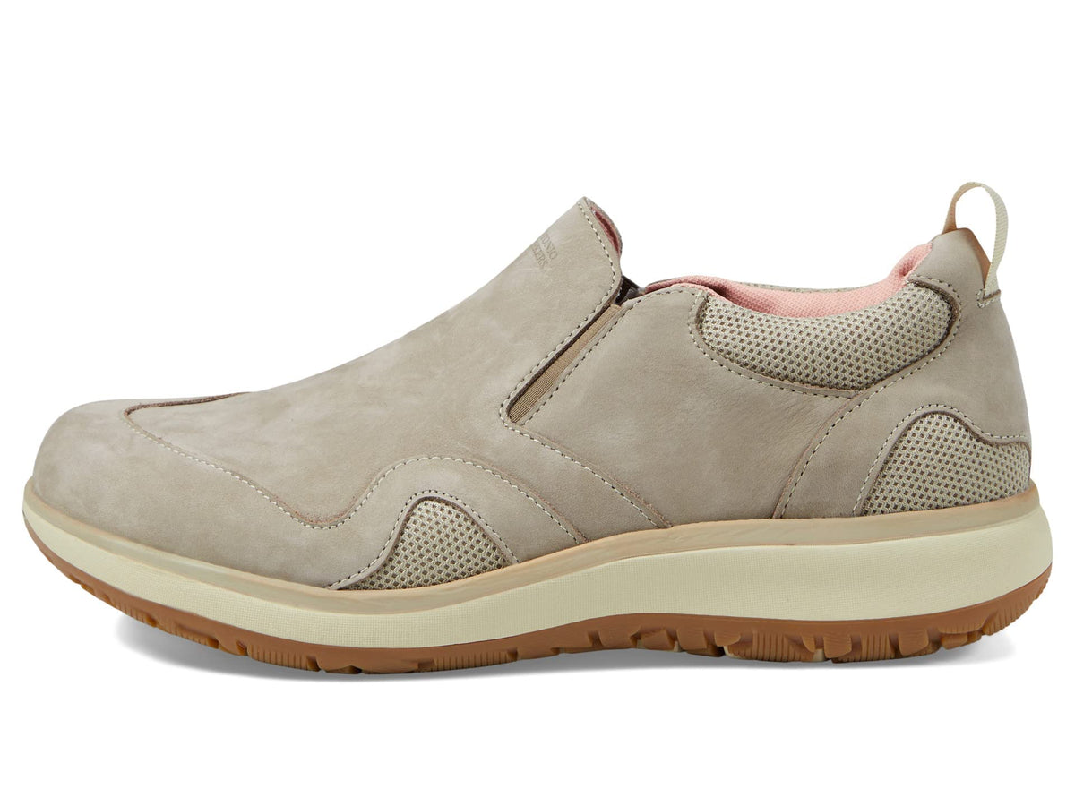 SAS Womens Scramble Taupe Pink 9.5 WW - Double Wide (D)