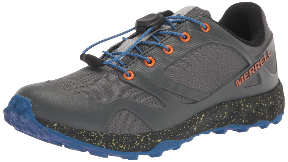 Merrell Altalight Low Alternative Closure Waterproof Sneaker, Grey/Orange, 10 US Unisex Big Kid