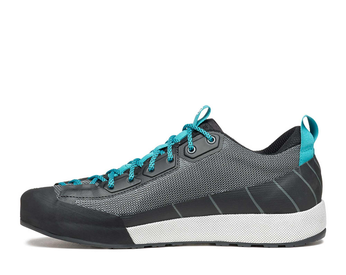 SCARPA Men's Gecko LT Outdoor Shoes for Hiking and Walking - Anthracite/Azure - 11.5 Women/10.5 Men