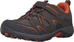 Merrell Trail Chaser Hiking Sneaker, Gunsmoke/Orange, 2.5 US Unisex Little Kid