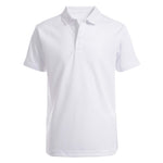 Nautica mens Uniform Short Sleeve Performance Polo Shirt, White, 34-35 US