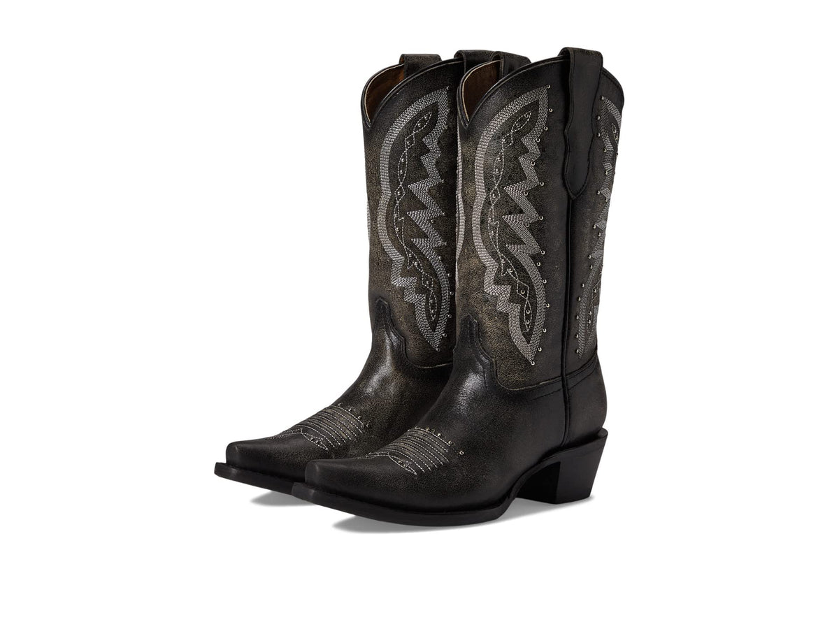 Corral Boots J8006 (Little Kid/Big Kid) Black 5 Big Kid M