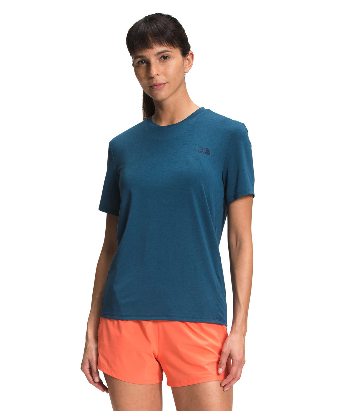 THE NORTH FACE Women's Wander Short Sleeve Tee (Standard and Plus Size), Monterey Blue, Large