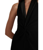 Lauren Ralph Lauren Dress Women's Satin-Trim Crepe Sleeveless Jumpsuit, Black