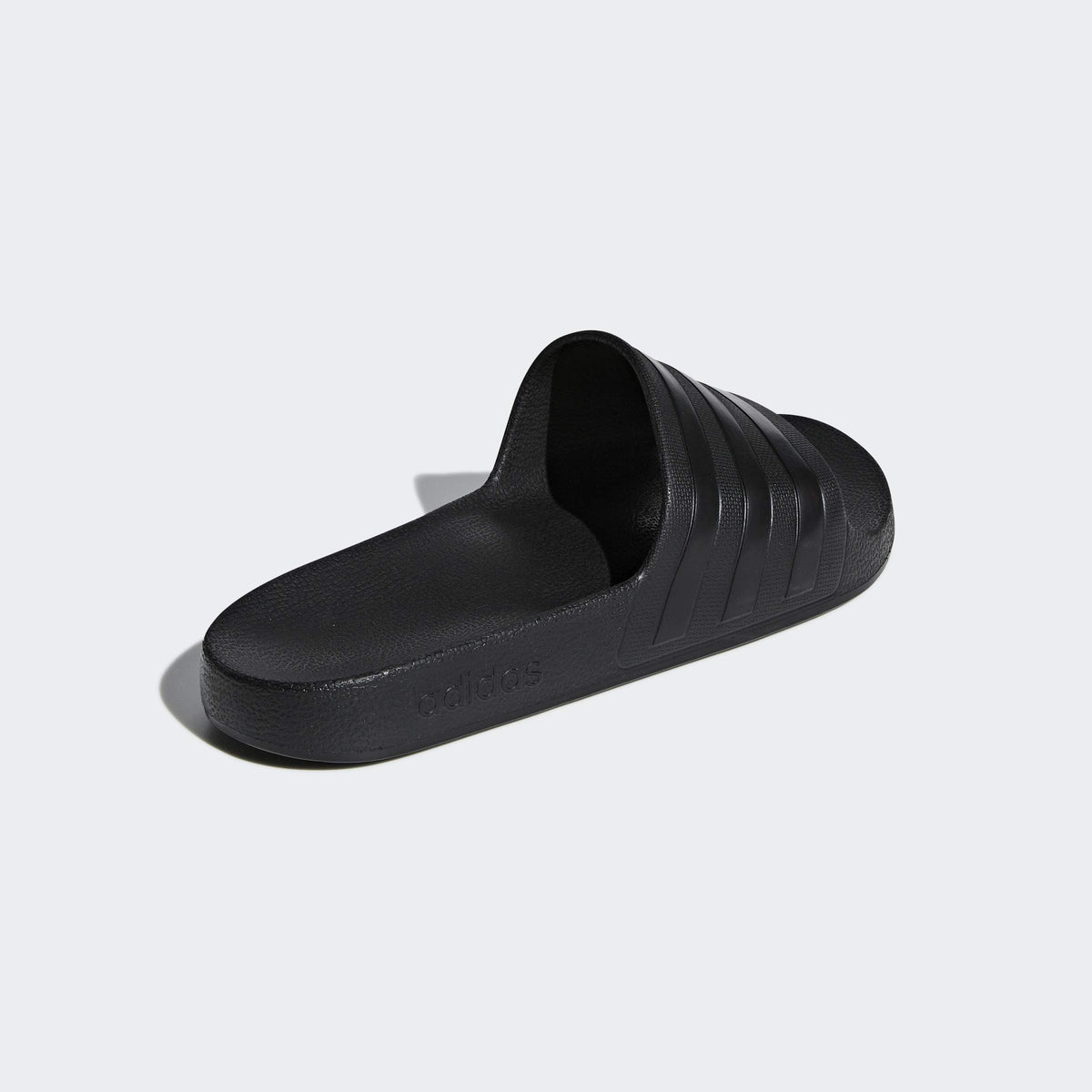 adidas Adilette Aqua Mens Flip Flop Slide Sandal Triple Black - UK 6
