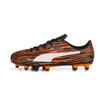 PUMA Rapido III Firm Ground/Artificial Ground (Little Kid/Big Kid) Puma Black/Puma White/Dragon Fire 12 Little Kid M
