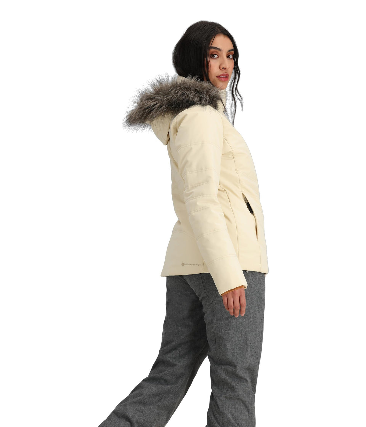 Obermeyer Tuscany Elite Jacket for Women - Nylon Blend - Full-motion Articulation - Interior Electronic Pocket Sandbar 10 One Size