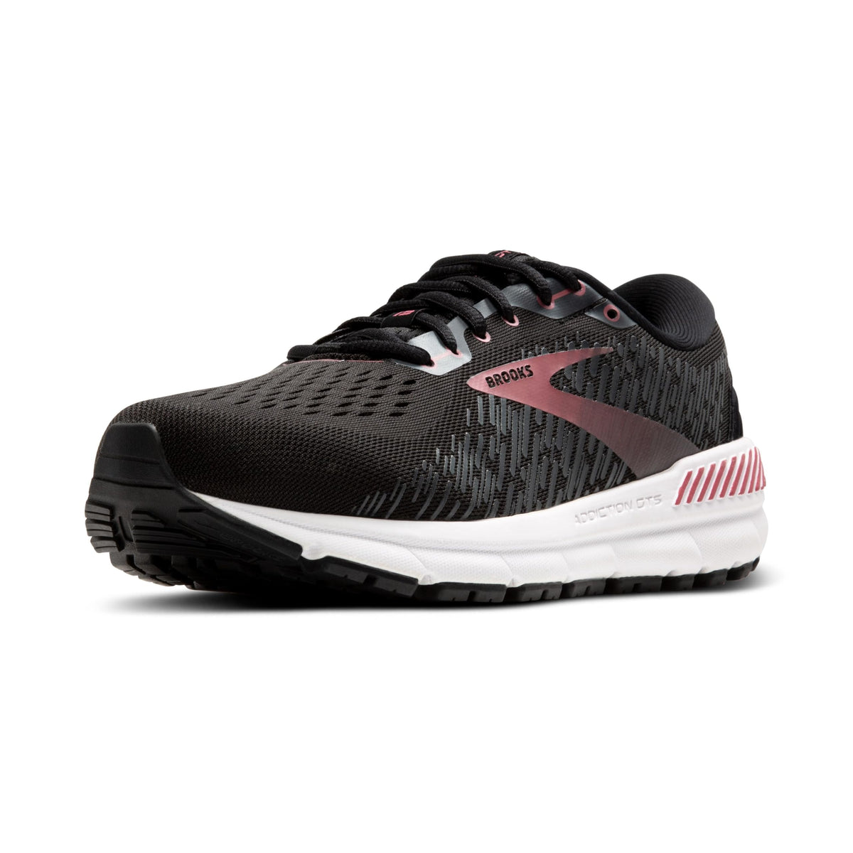 Brooks Women's Addiction GTS 15 Supportive Running Shoe - Black/Ebony/Mauvewood - 11 X-Wide