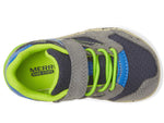 Merrell Kids' Bare Steps A83 Sneaker 7 Little Kid Navy/Green