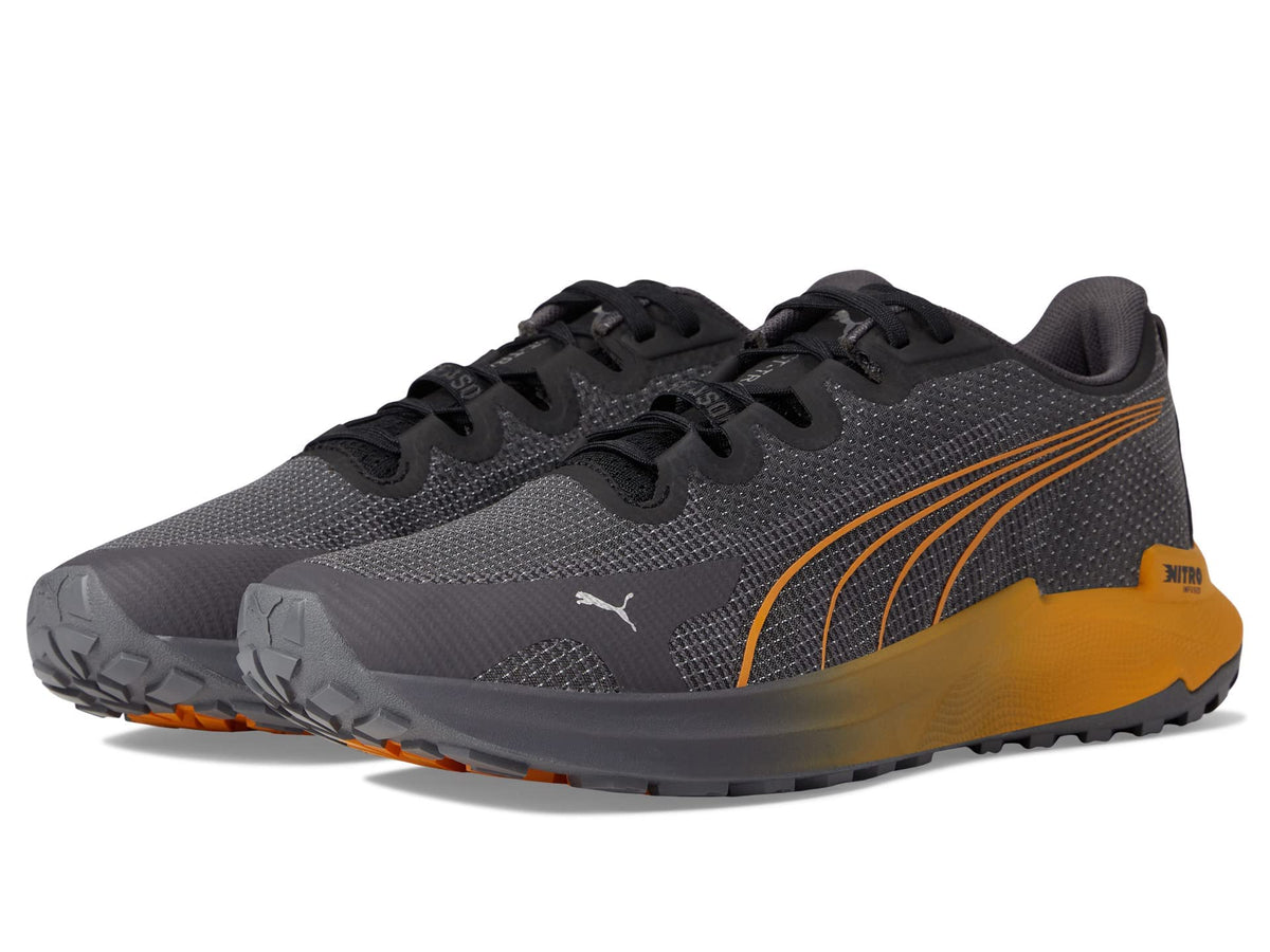 PUMA Fast-Trac Nitro Puma Black/Orange Brick 10 D (M)