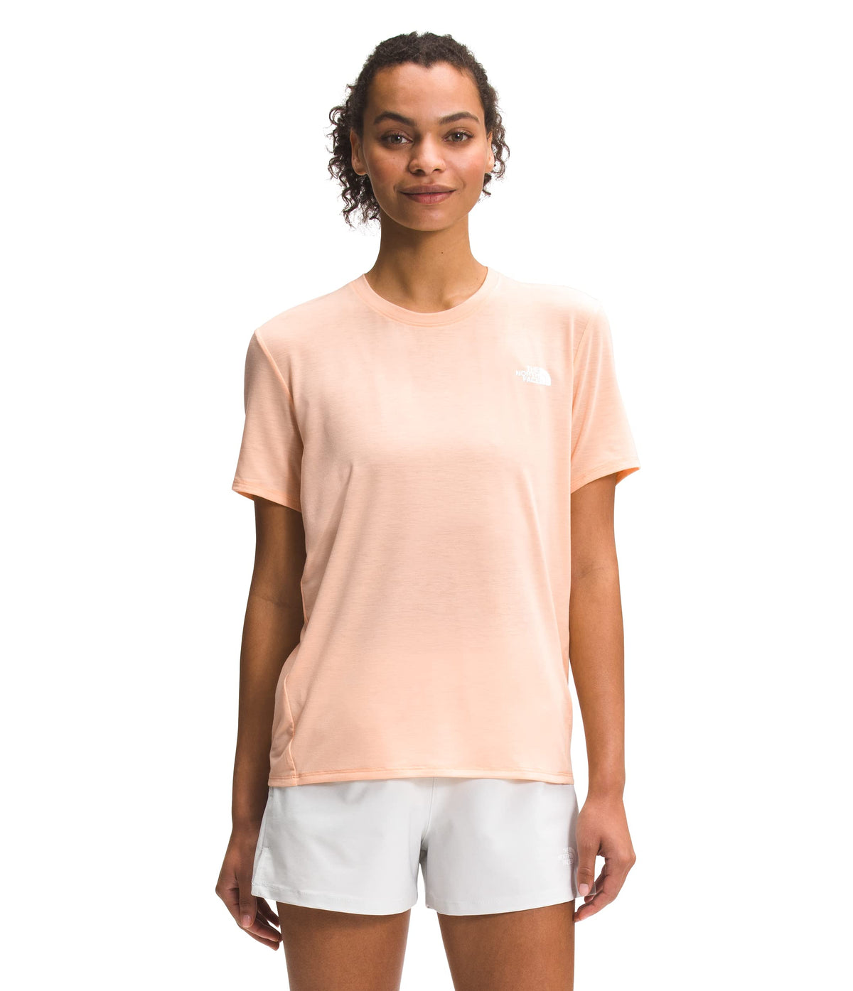 THE NORTH FACE Women's Wander Short Sleeve T-Shirt, Apricot Ice, Medium