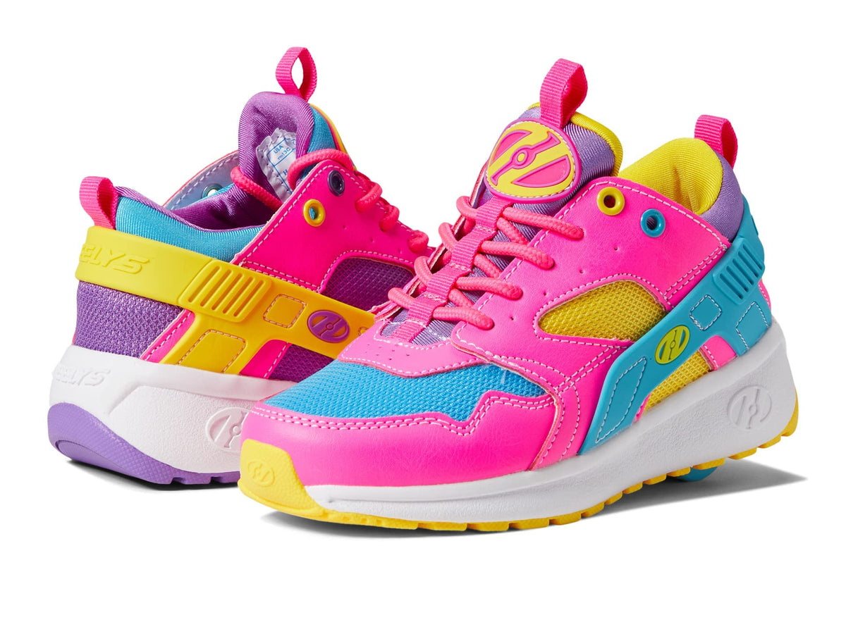 HEELYS Girl's Force (Little Kid/Big Kid/Adult) Neon Pink/Purple/Multi 13 Little Kid M