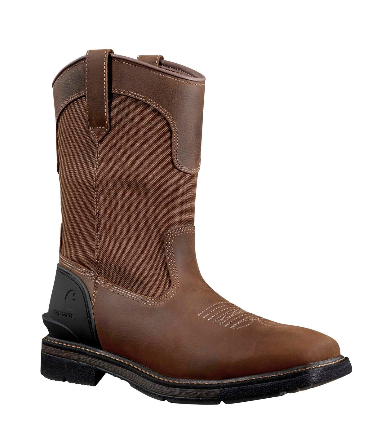 Carhartt Men's Montana 11" Water Resistant Steel Square Toe Wellington 14 Wide Brown/Brown