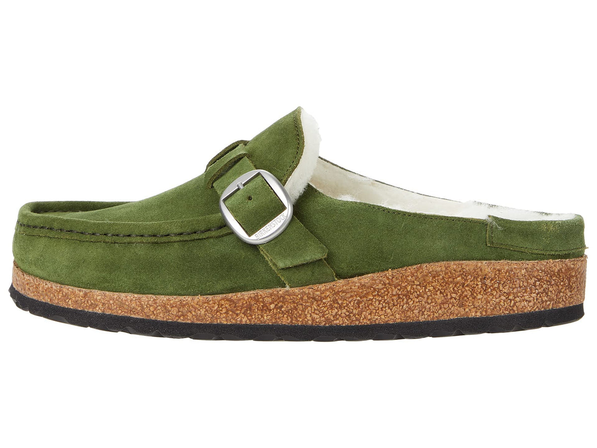 Birkenstock Buckley Shearling Mountain View/Natural Suede/Shearling EU 38 (US Women's 7-7.5) Narrow