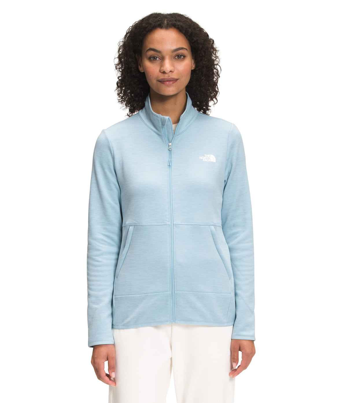 THE NORTH FACE Women's Canyonlands Full Zip Sweatshirt (Standard and Plus Size), Beta Blue Heather, X-Small