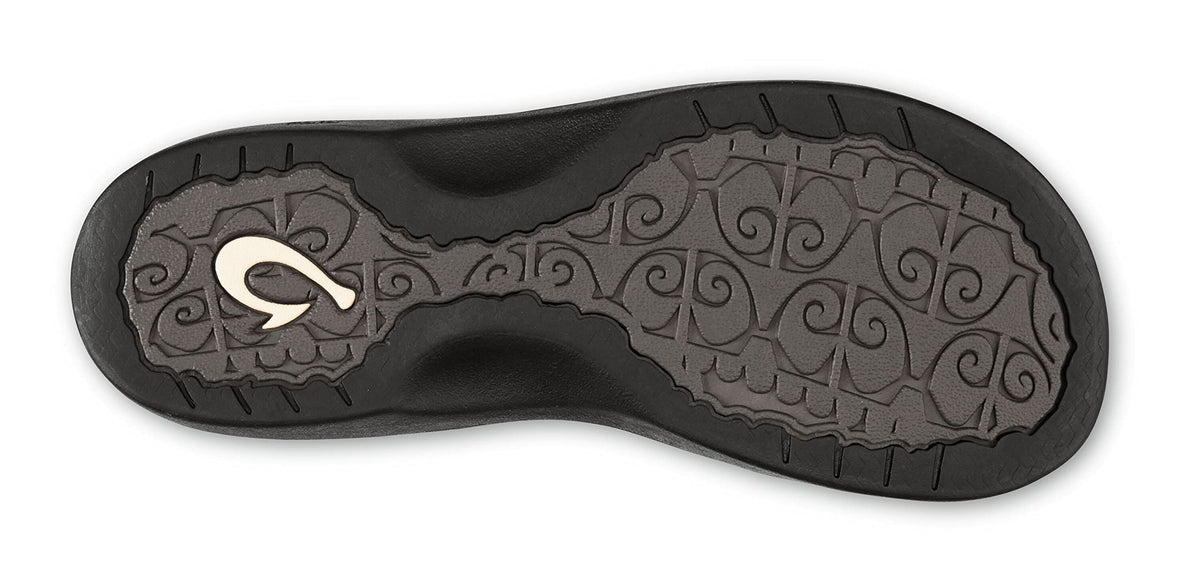 OLUKAI Ohana Women's Beach Sandals, Quick-Dry Flip-Flop Slides, Water Resistant, Wet Grip Soles & Compression Molded Footbed 12 Bright White/Hua