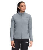 The North Face Women's TKA Glacier Full Zip Jacket, Mid Grey, XS