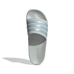 adidas Adilette Shower Slides Wonder Silver/Magic Grey Metallic/Wonder Blue Men's 8, Women's 9 Medium