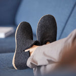 Glerups Wool Boot Leather Outsole 7.5-8 Women/7.5-8 Men Charcoal