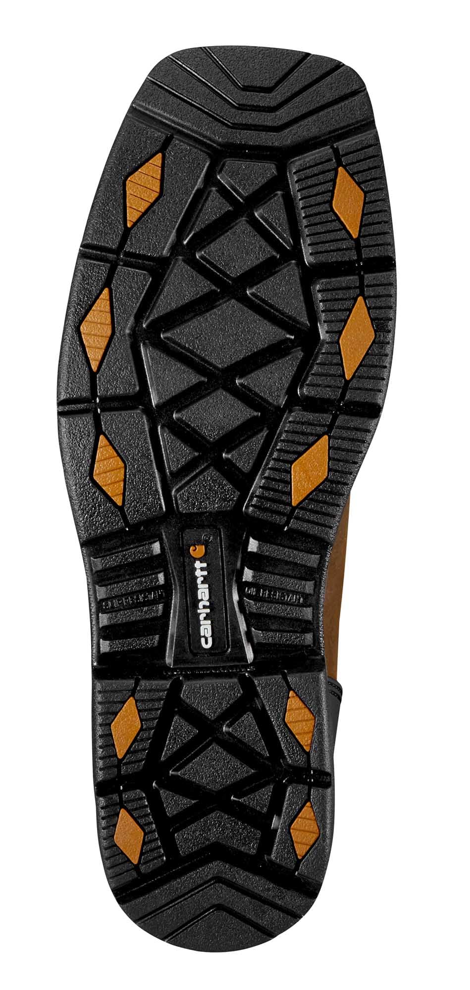 Carhartt Men's Montana 11" Water Resistant Square Toe Wellington 7.5 Wide Brown/Brown