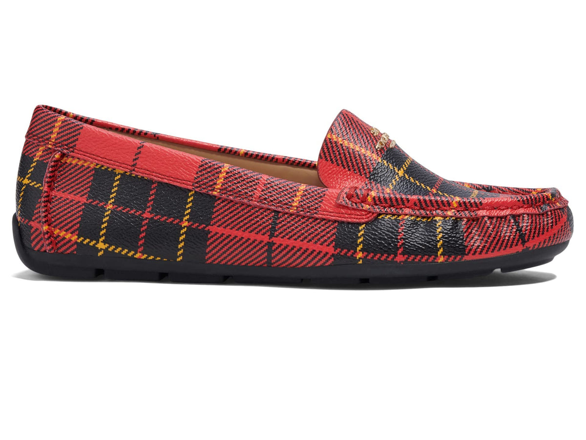 Coach Marley Coated Canvas Driver Plaid 8.5 B (M)
