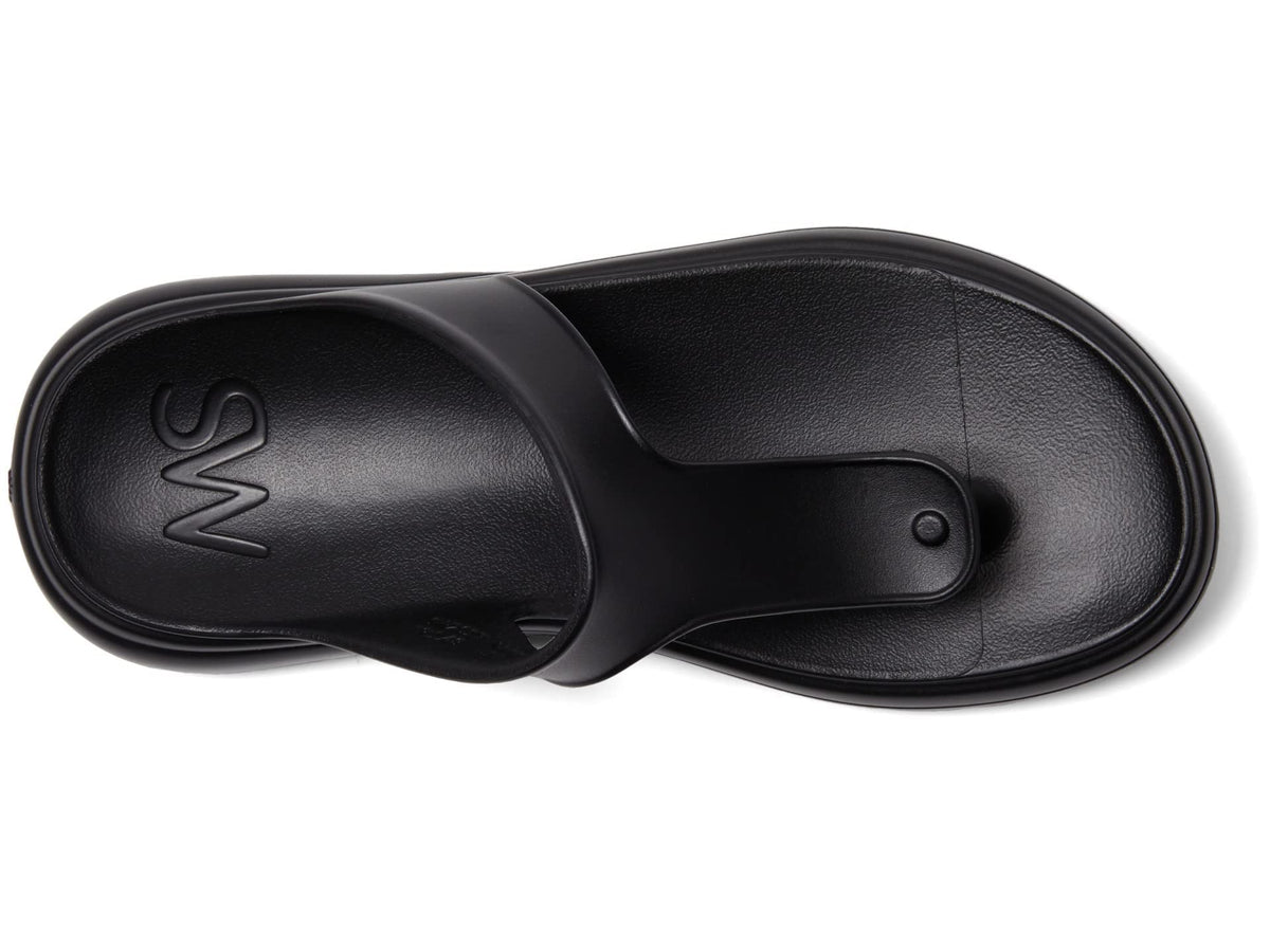 Stuart Weitzman Stuflex T-Strap Slide Black 10 B