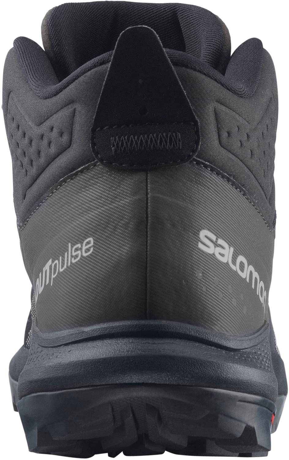Salomon Men's OUTPULSE Mid Gore-Tex Hiking Boots for Men, Black/Ebony/Vanilla Ice, 8