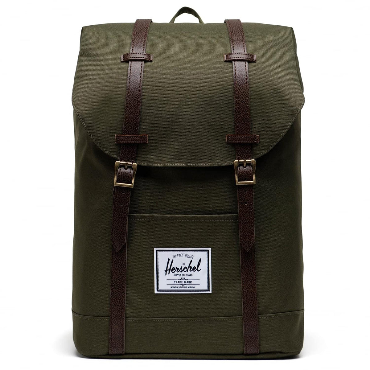 Herschel Retreat Backpack, Ivy Green/Chicory Coffee, Classic 19.5L
