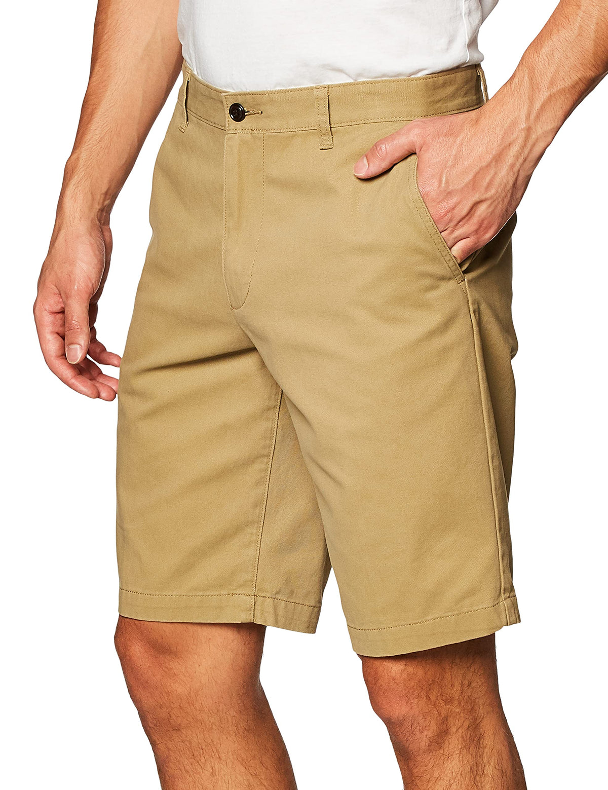 Dockers Men's Perfect Classic Fit Shorts (Regular and Big & Tall), New British Khaki, 30