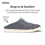 OLUKAI Alapa Li Boy's Sneakers, Breathable, Moisture-Wicking Design, No Tie Laces, Lightweight & Comfortable, Charcoal/Charcoal, 11