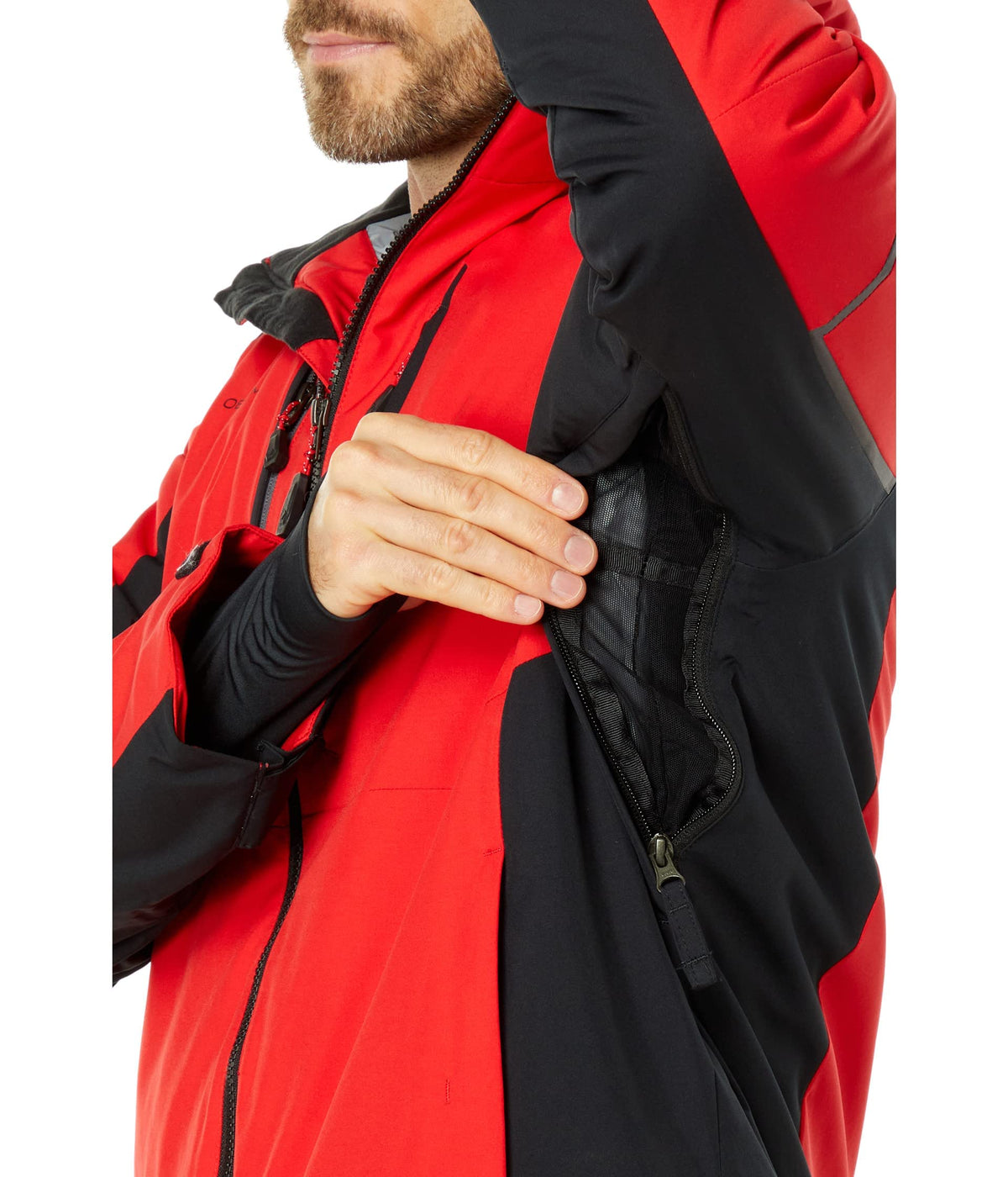 Obermeyer Men's Standard Foundation Jacket, Brakelight, S