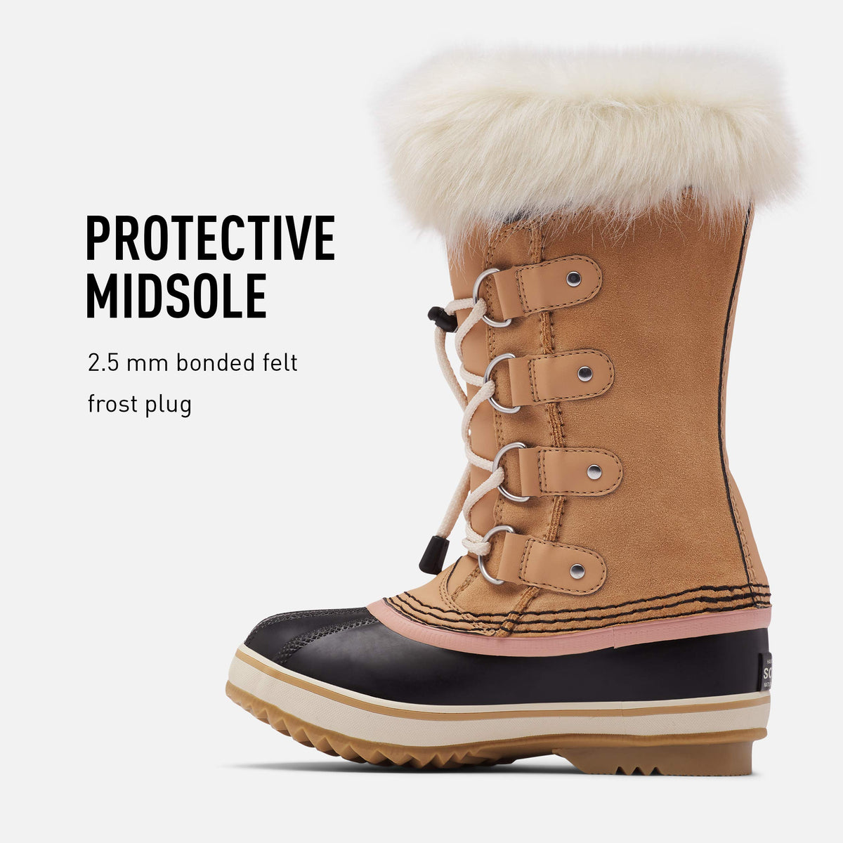 Sorel Joan of Arctic Boot - Girls' Honest Beige, 5.0