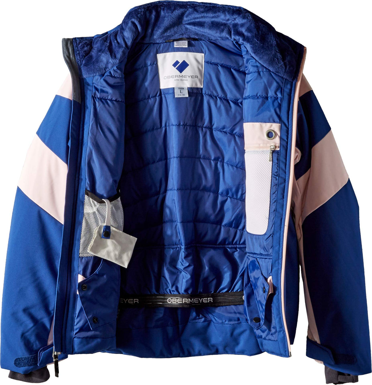 Obermeyer Kids Girl's Gray Jacket (Little Kids/Big Kids) Dusk MD (10-12 Big Kids)