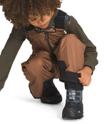 THE NORTH FACE Kids' Snowquest Insulated Bib, Toasted Brown, 7